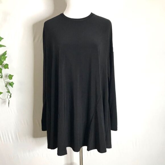 Show Me Your MuMu Will Long Sleeve Tunic Top Black XS Oversized - Picture 1 of 12